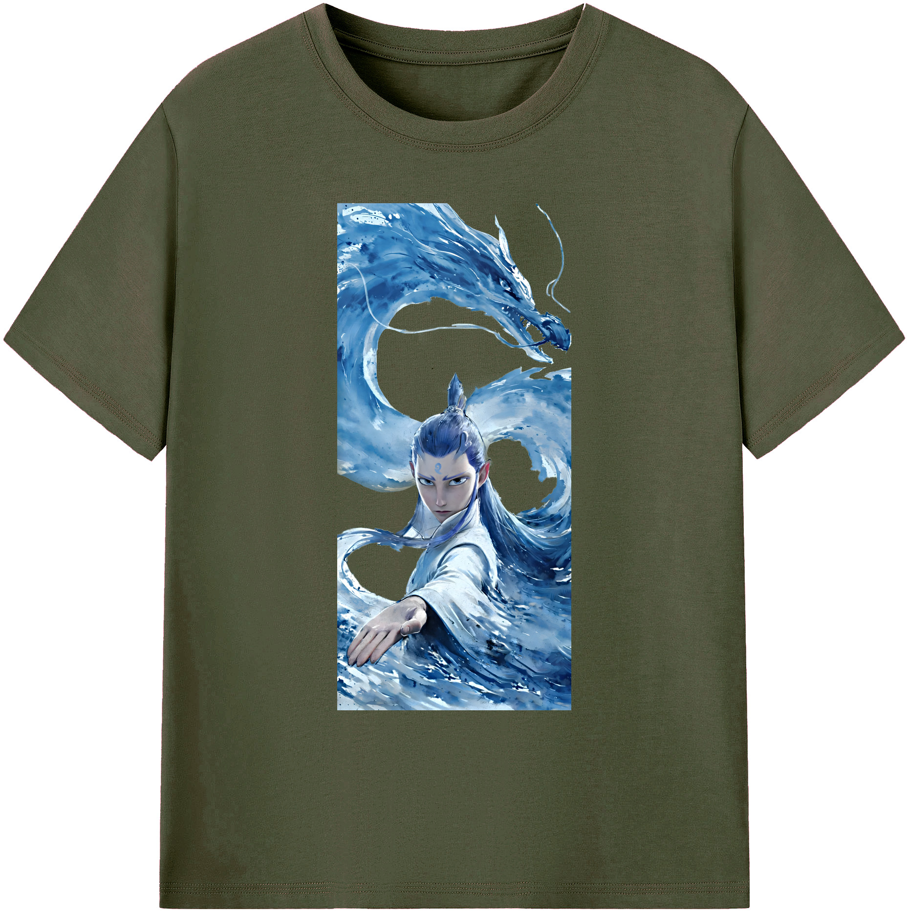（画像用） Ne Zha 2 ナタ 魔童の大暴れ 綿100％ メンズ半袖Tシャツ｜肌触りやわらか＆通気性